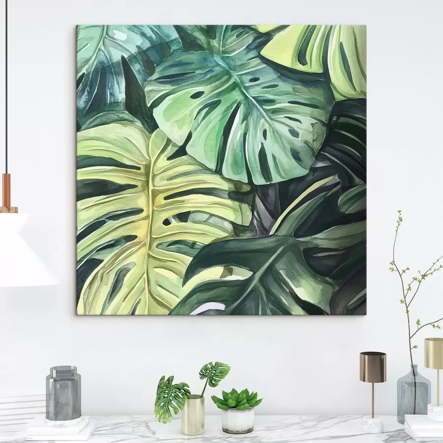 Paveikslėlis Atogrąžų lapai baltame fone s43305