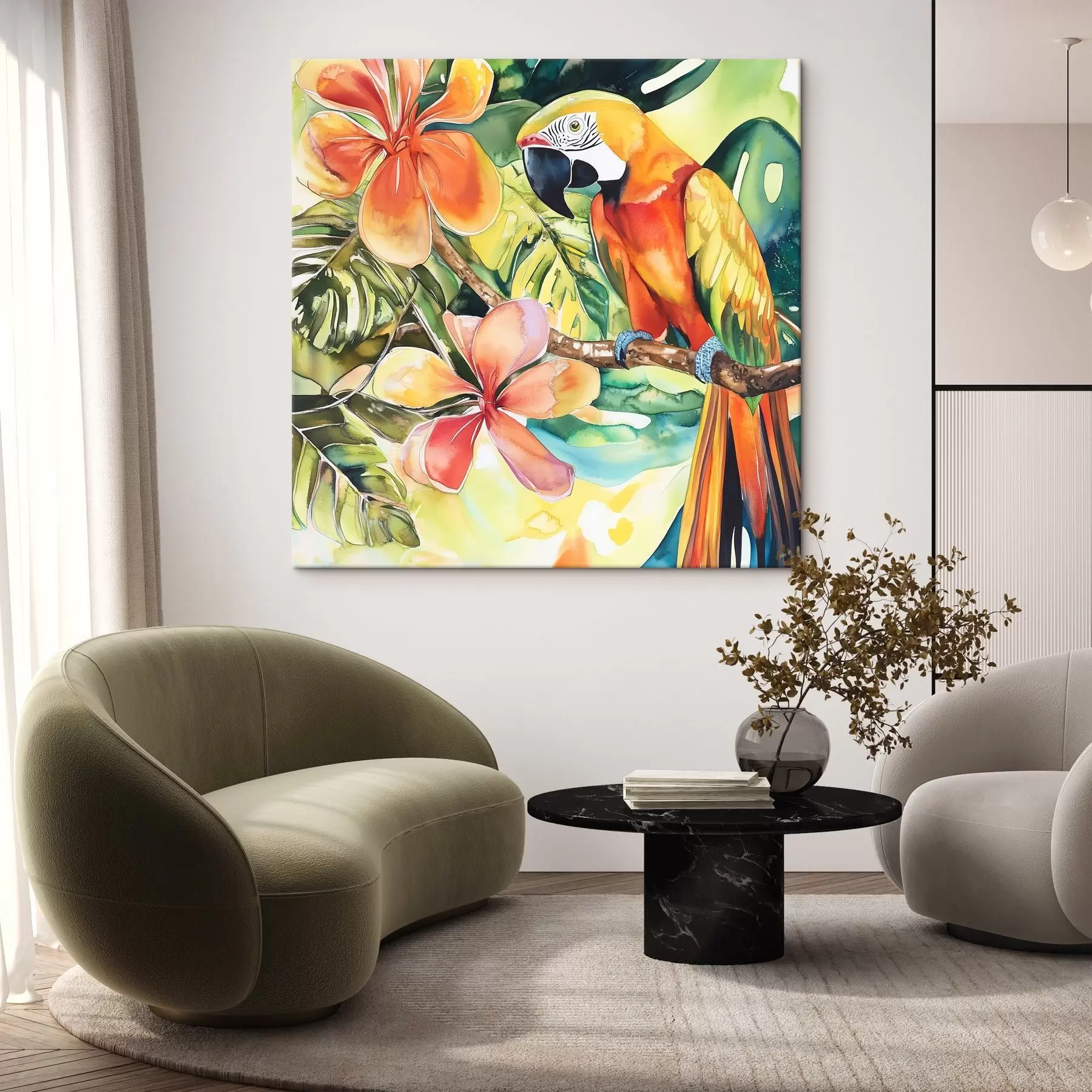 Fototapetai Ryški papūga s43307