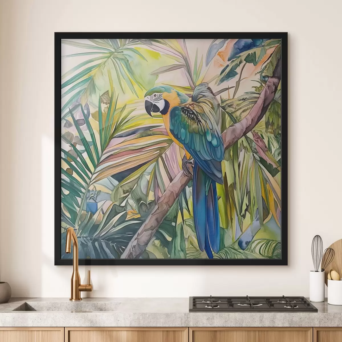 Plakatas Papūga ant medžio f43306