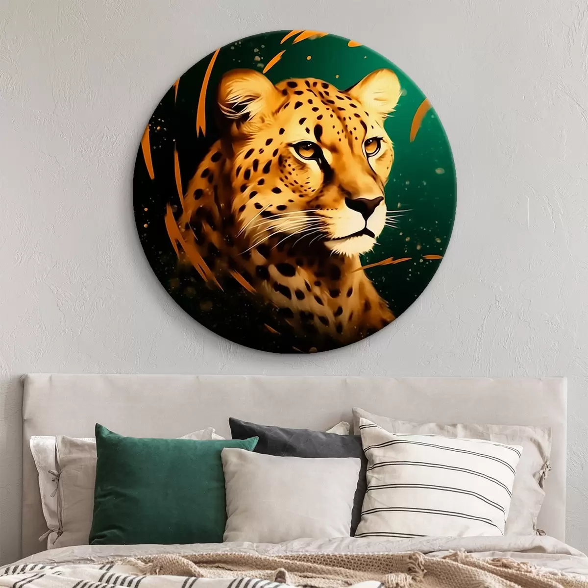 Apvalūs paveikslai Leopardas r43269