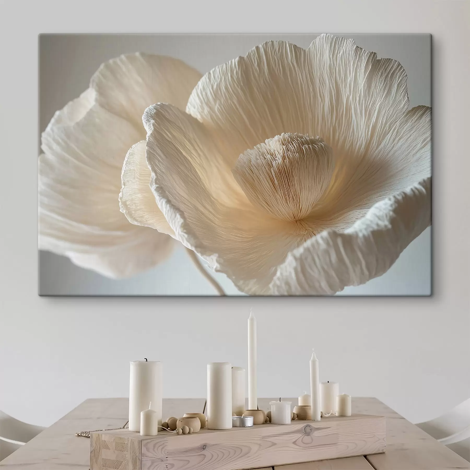 Fototapetai Didelė smėlio spalvos gėlė s43332