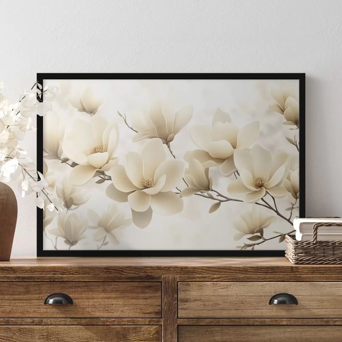 Plakatas Baltosios magnolijos šaka f43311