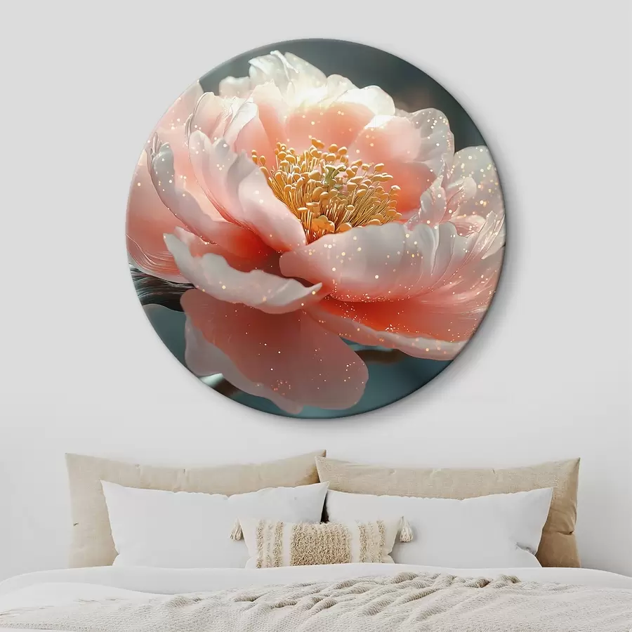 Paveikslėlis Švelni gėlė ant šakos su saulės spinduliais r43326