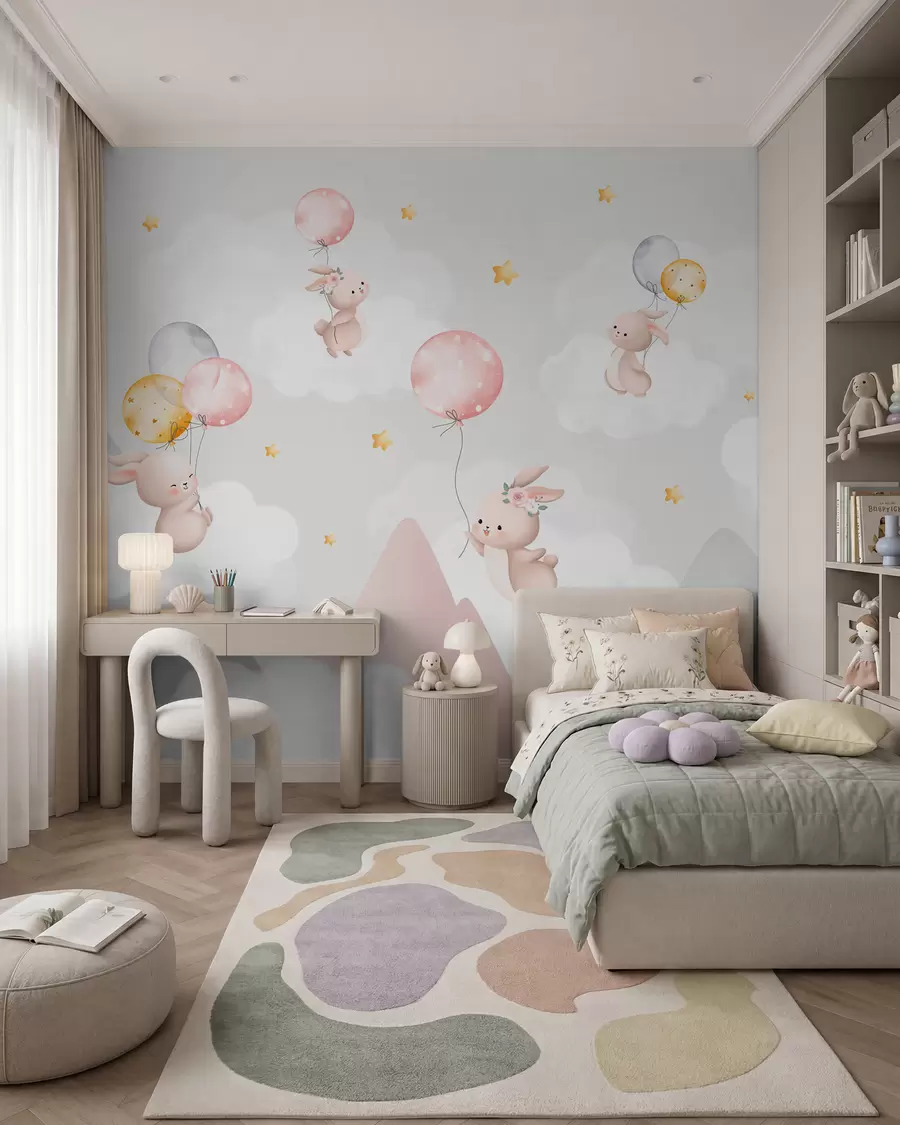Fototapetai Kiškučiai virš kalnų w03375