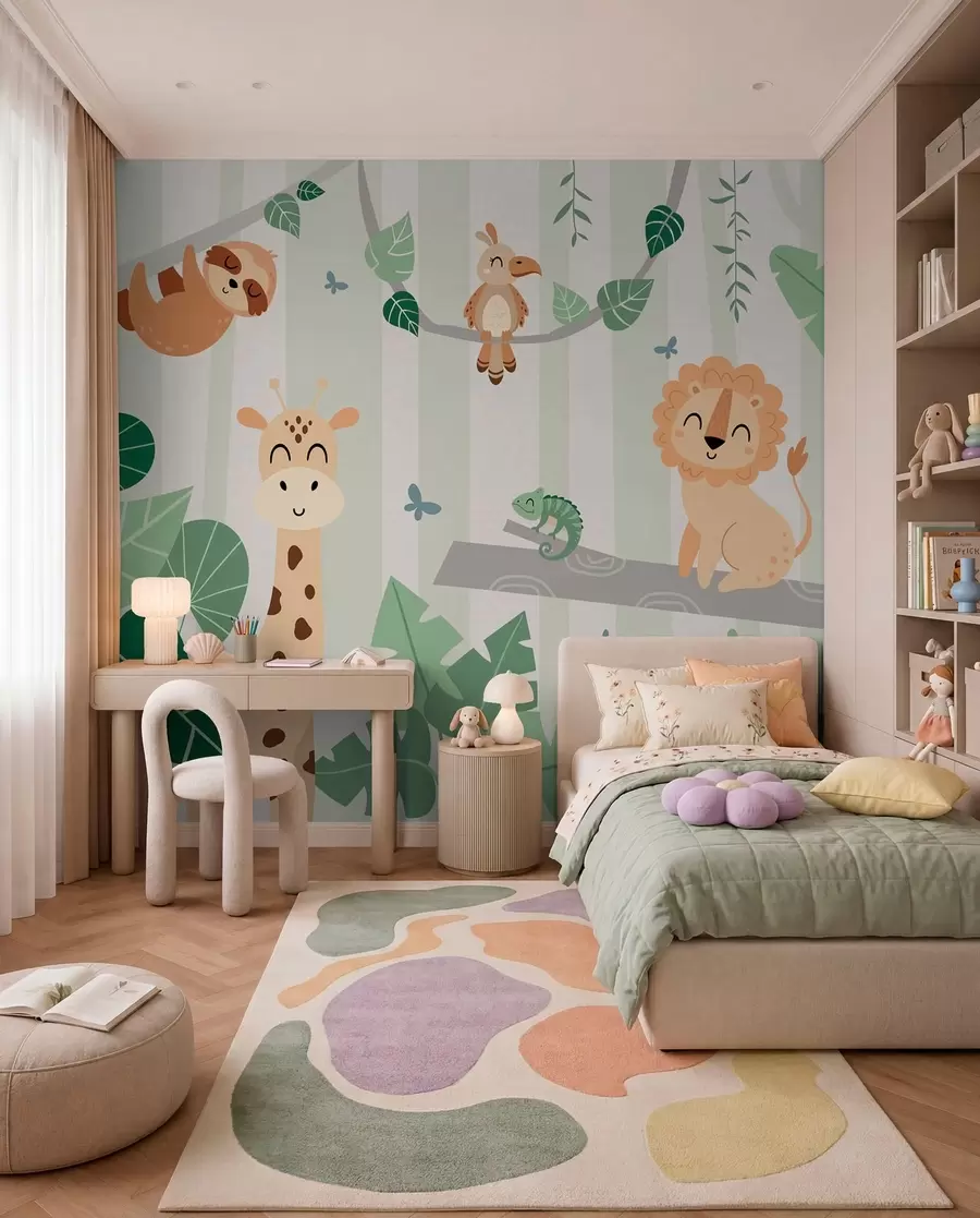 Fototapetai Safario draugai medžiuose w03376v1