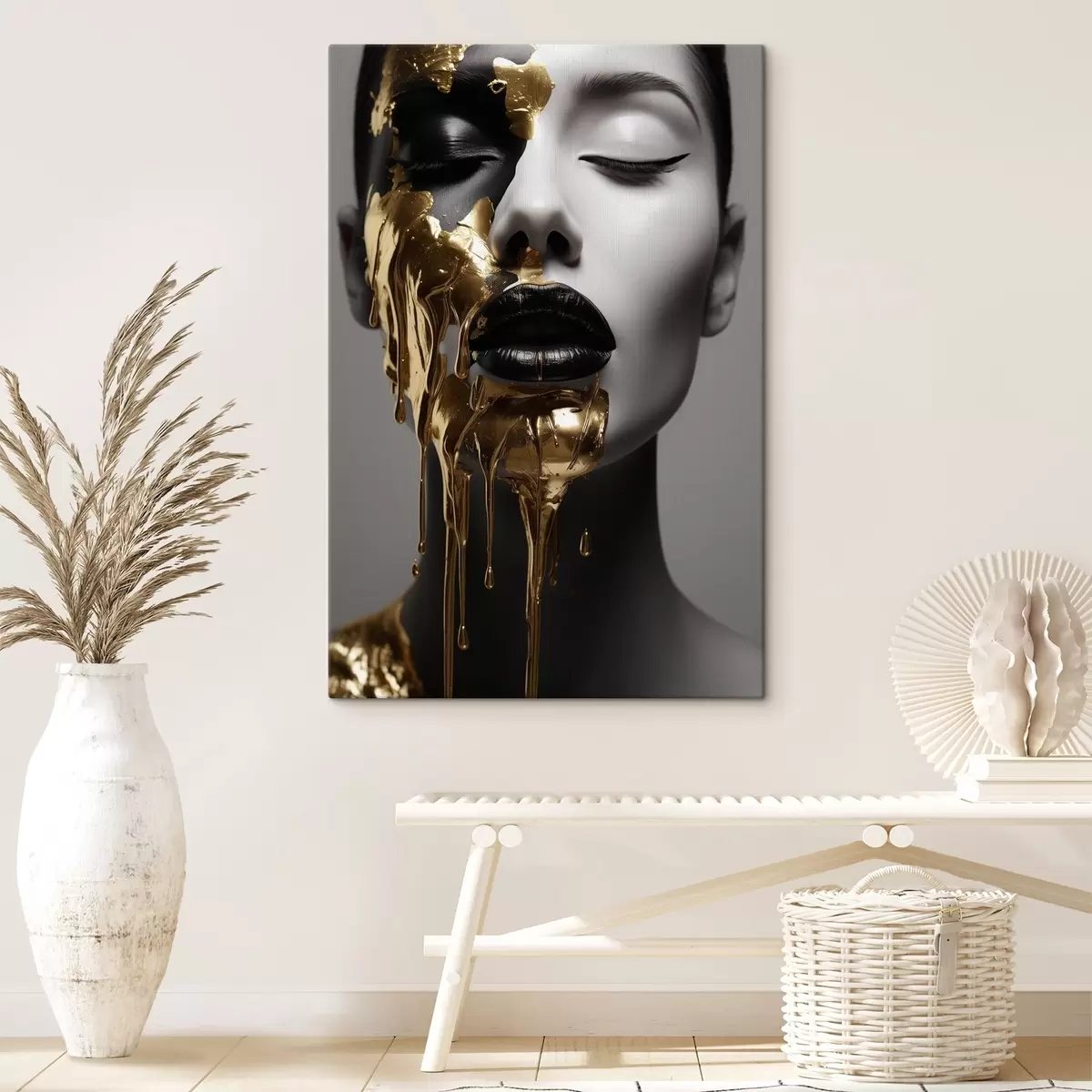 Paveikslėlis Žmonės, mergina su juodomis lūpomis s43337