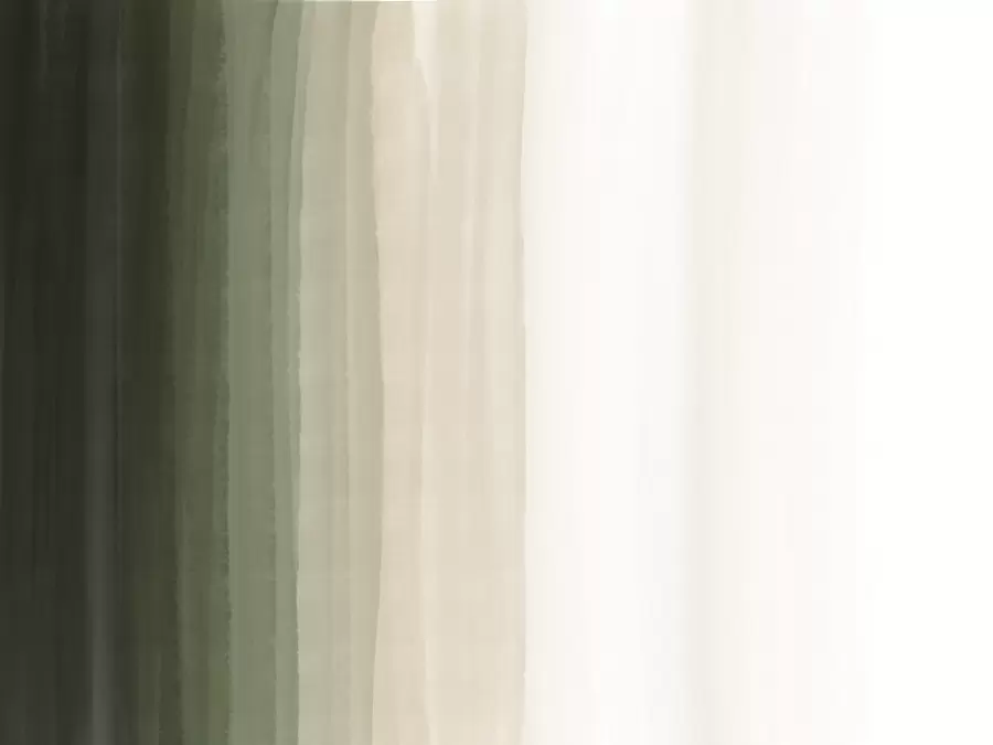 Fototapetai Abstraktus minimalistinis gradientinis raštas su vertikaliomis tamsiai žalios, smėlio ir baltos spalvų juostomis  w08915