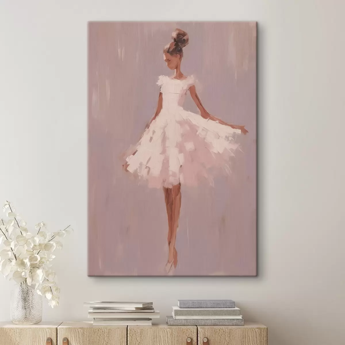Paveikslėlis Balerina abstrakti imitacinė tapyba s43342
