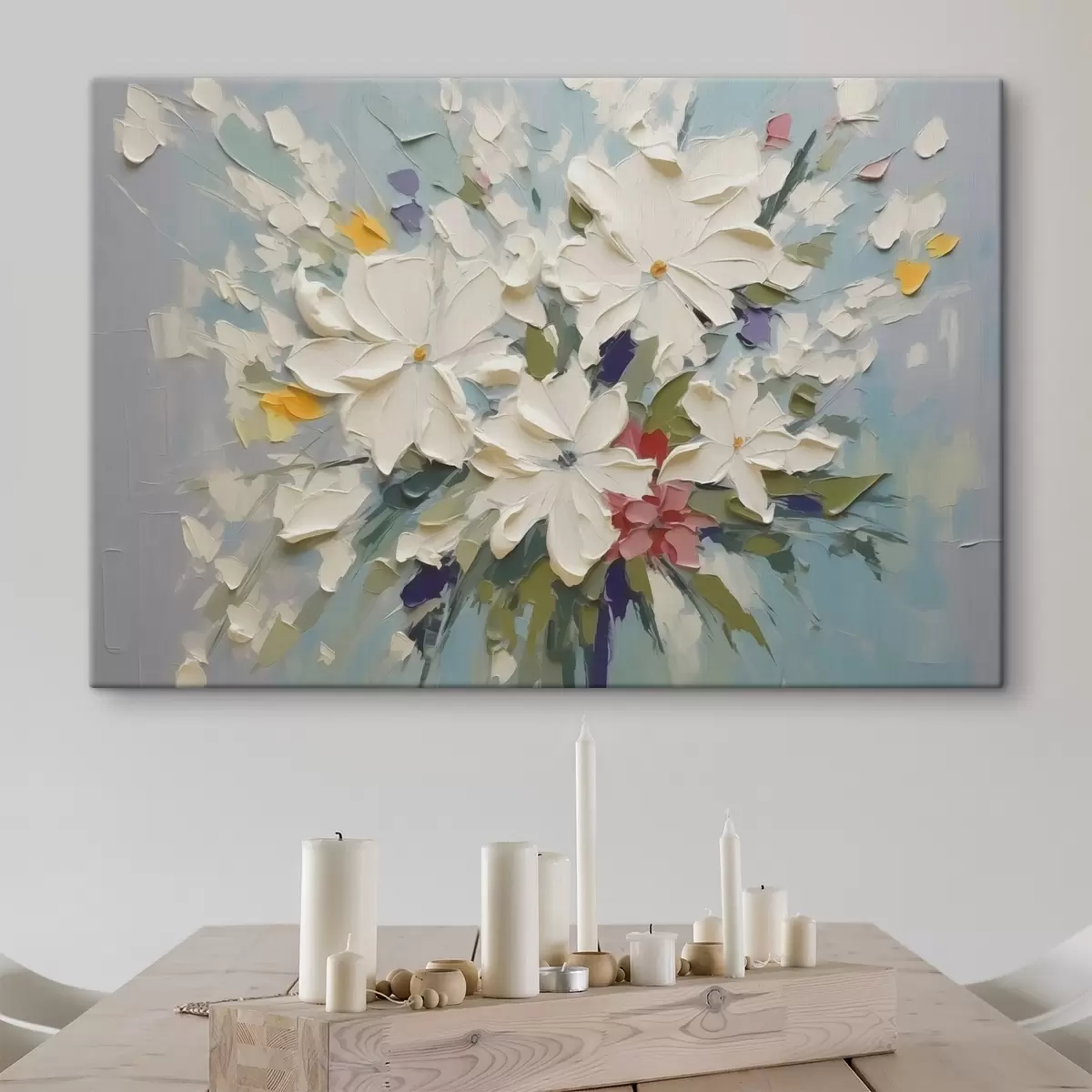 Paveikslėlis Gėlių puokštės imitacijos tapyba s43348