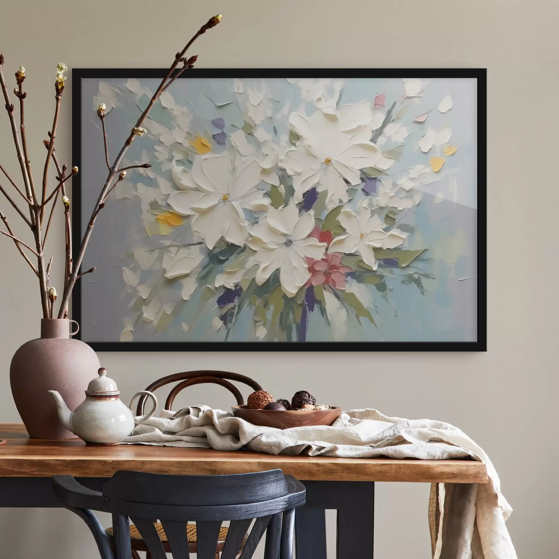 Fototapetai Gėlių puokštės imitacijos tapyba f43348