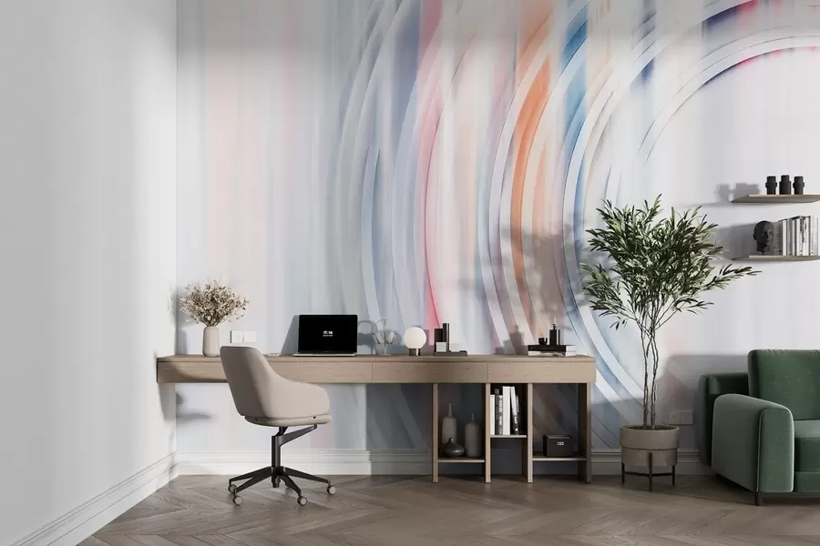 Fototapetai Abstraktūs chaotiški žiedai w08929v1