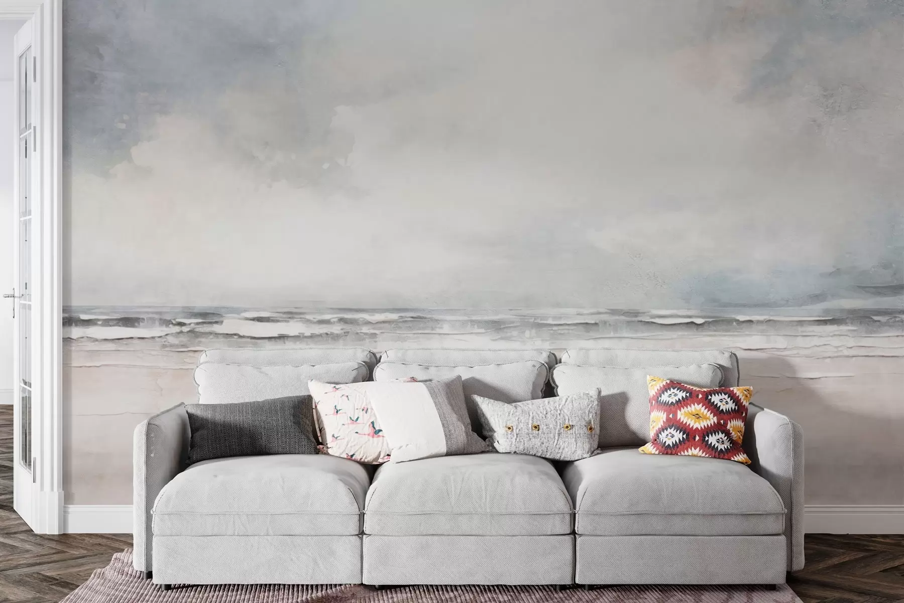 Fototapetai Abstraktus dangaus ir jūros susitikimo horizontas w03441