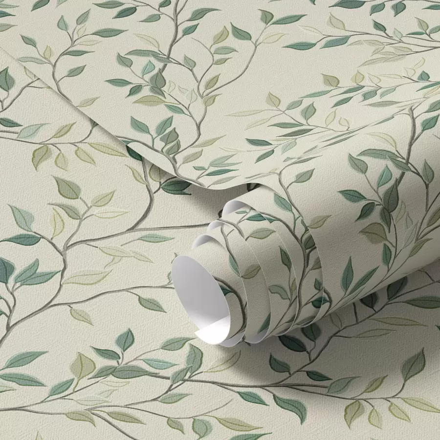 Fototapetai Švelnios susuktos šakelės su lapais a00071