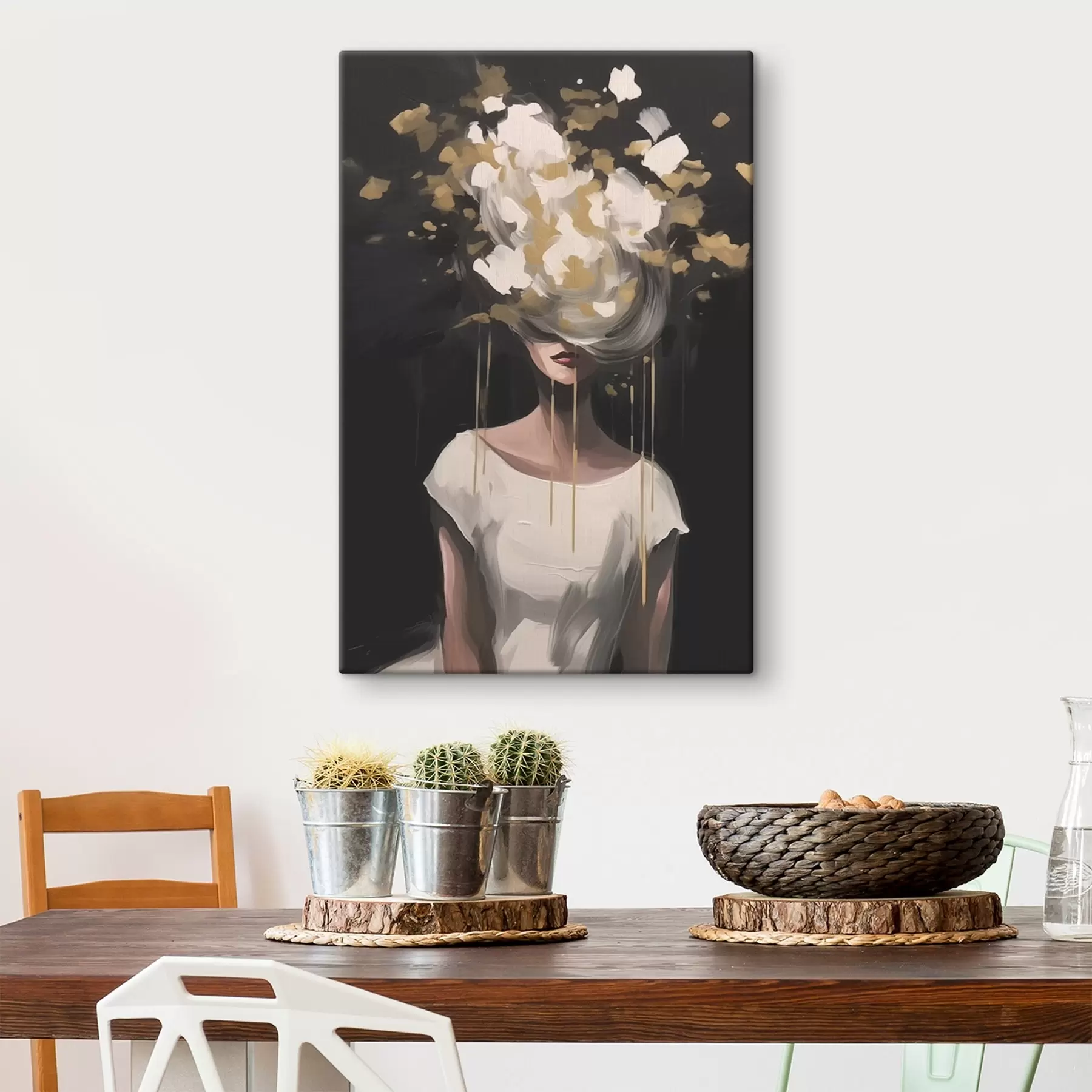 Fototapetai Abstraktus moters silueto vaizdas s43418