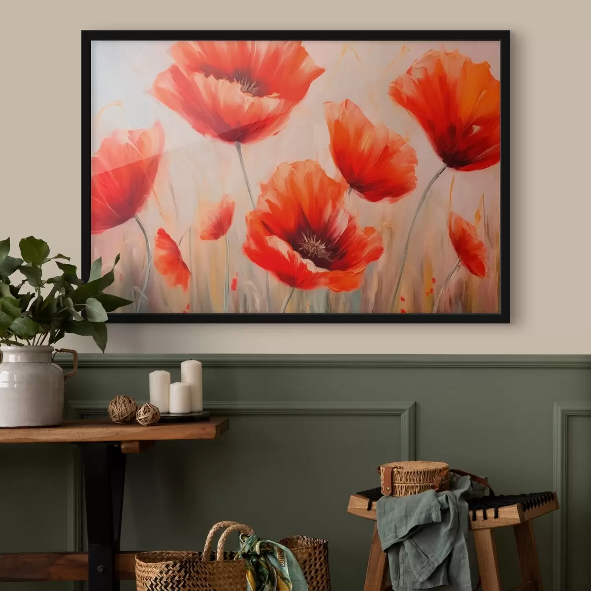 Plakatas Raudonos aguonos f43428