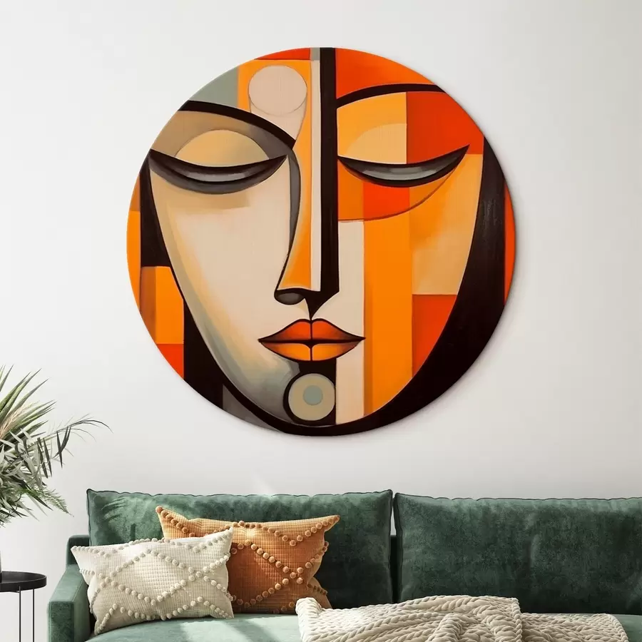 Paveikslėlis Geometrinis modernistinio stiliaus portretas r43412