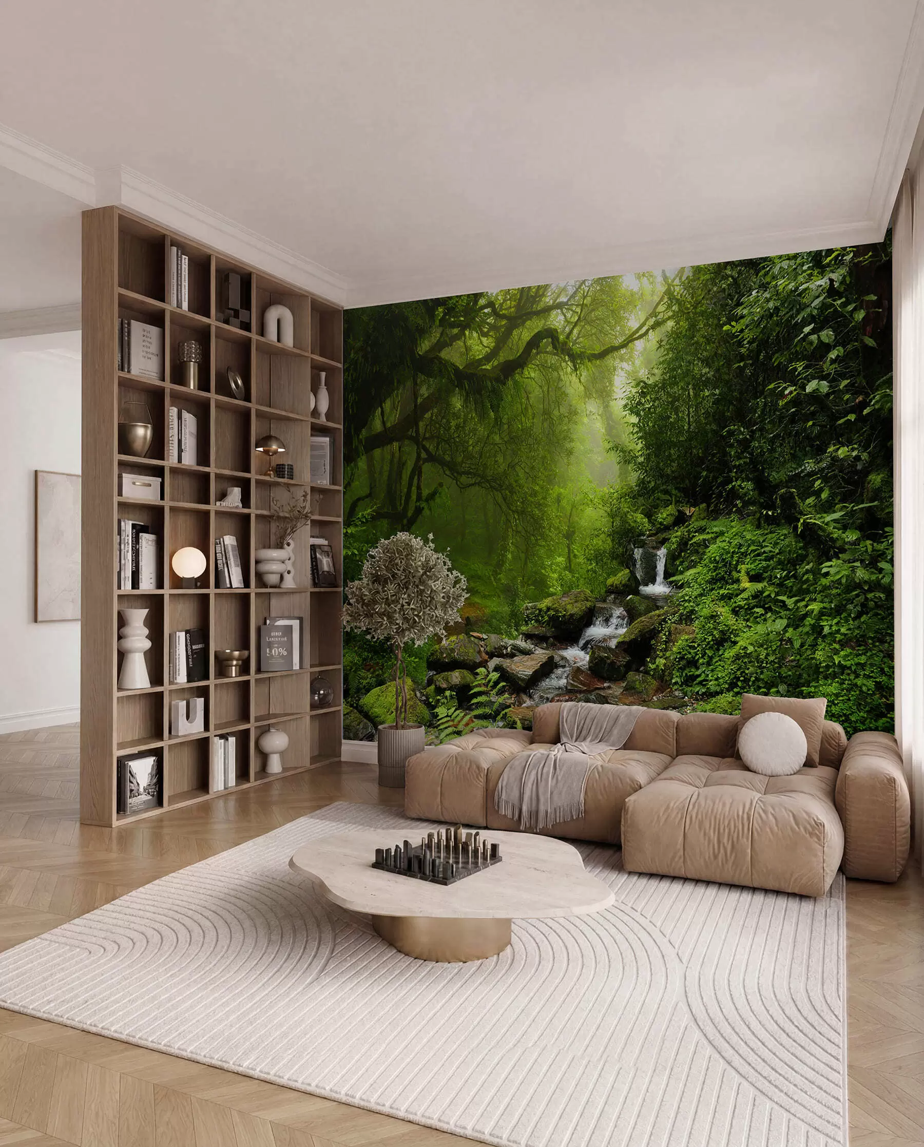 Fototapetai Paslėptas miško krioklys u53758