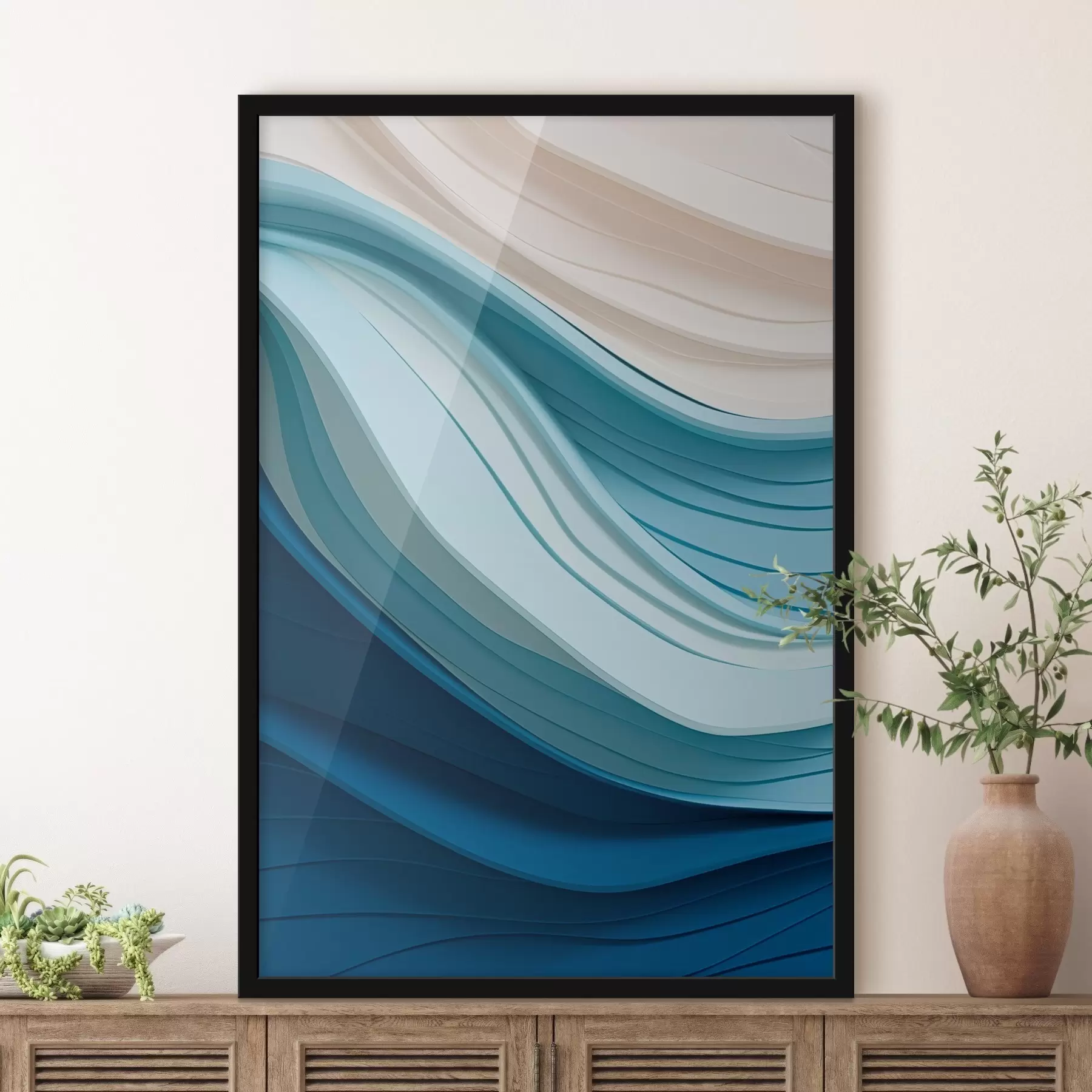 Fototapetai Švelnios spalvotos bangos f43582