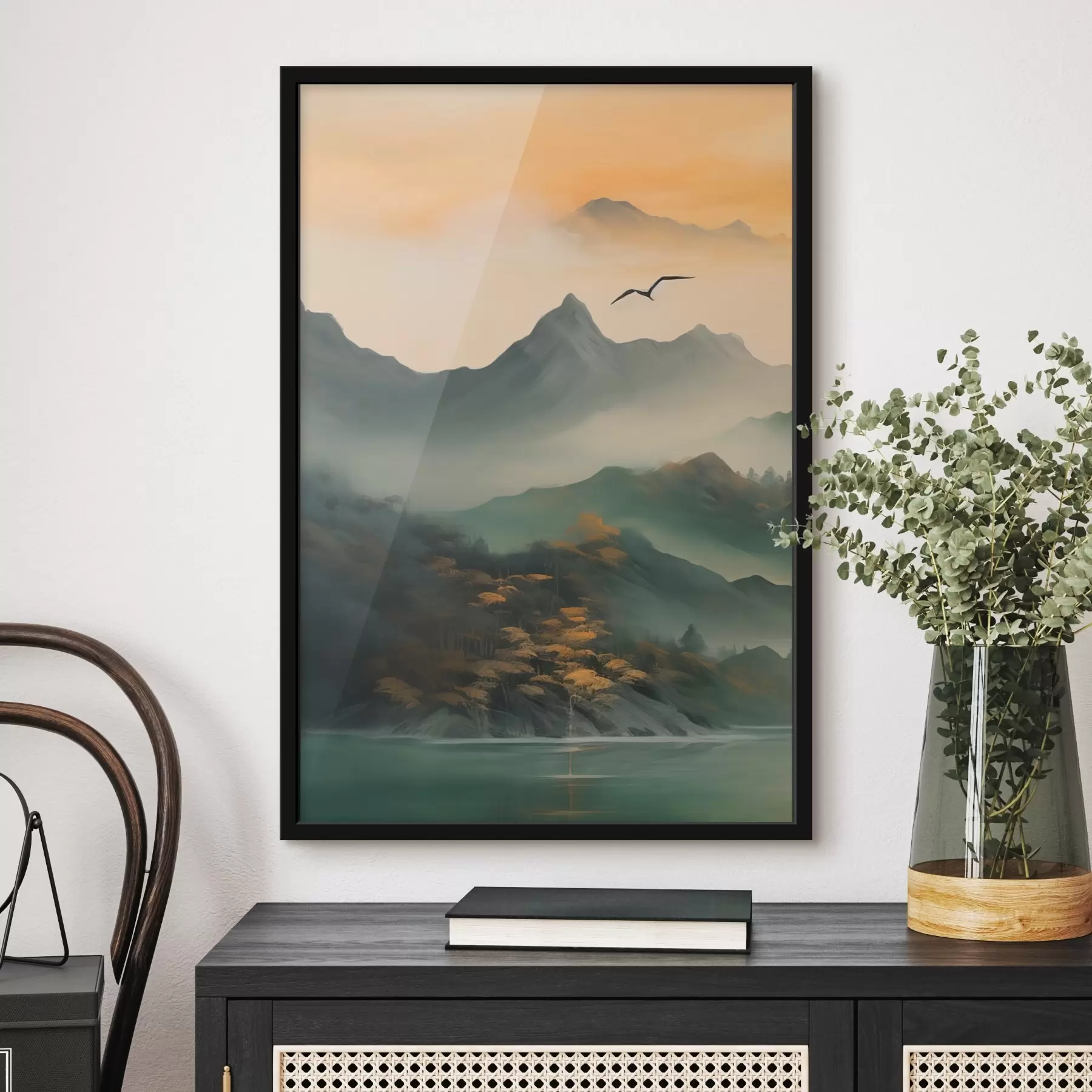 Fototapetai Mistinė kalnų aušra f43588