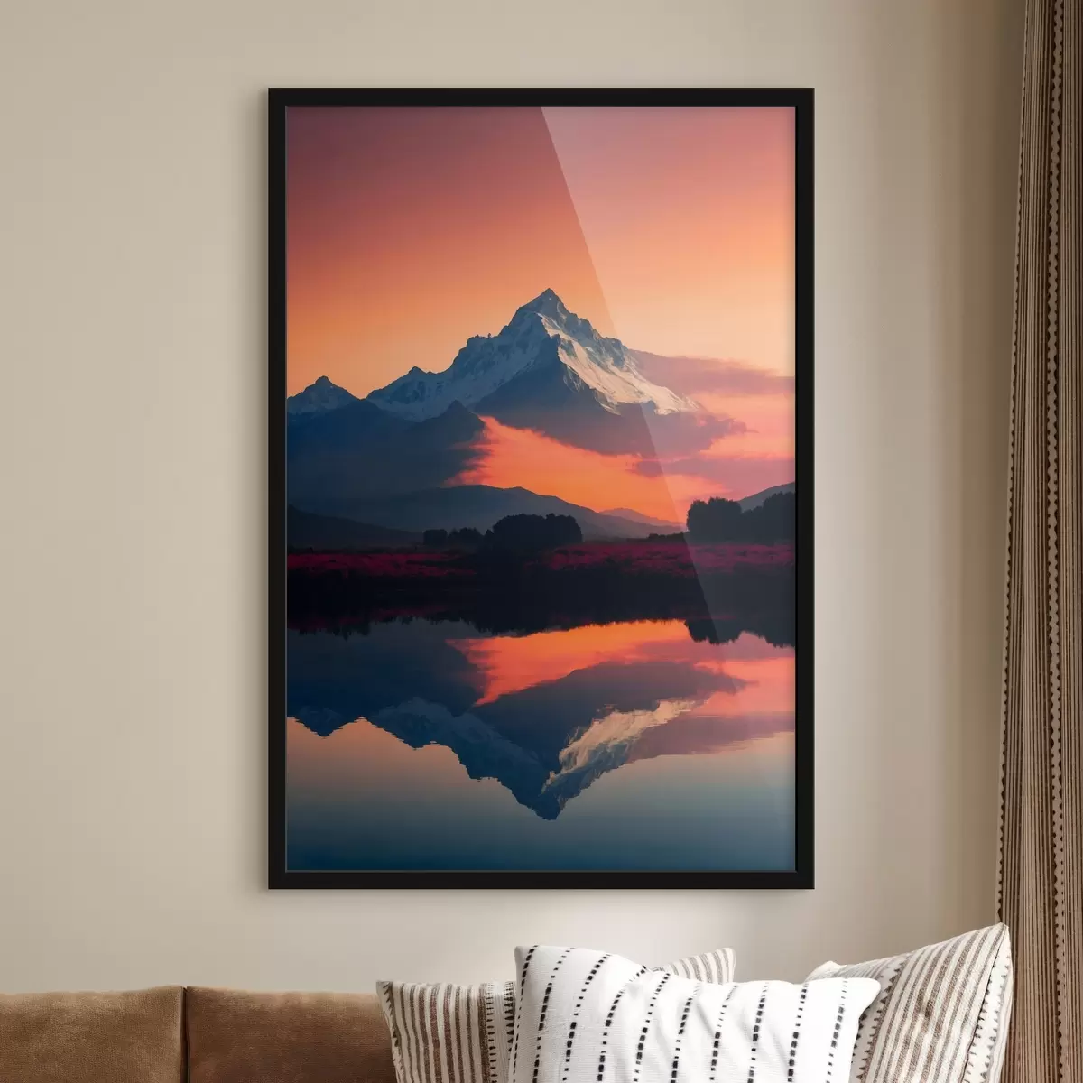 Plakatas Didelis apsnigtas kalnas f43465