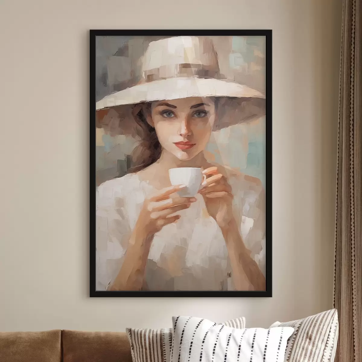 Plakatas Mergina vintage f43938