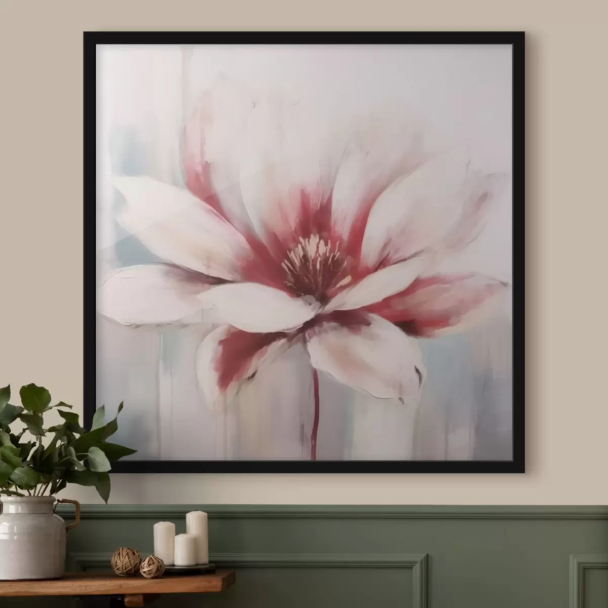 Plakatas Rožinė gėlė f43486