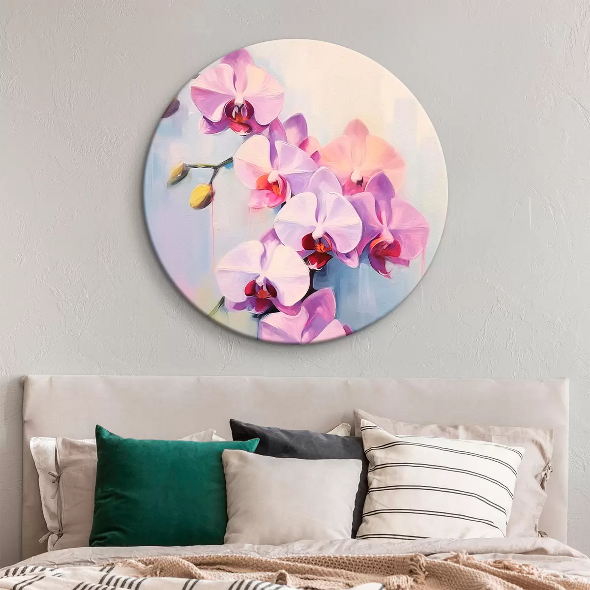 Apvalūs paveikslai Orchidėjos žiedas r43251