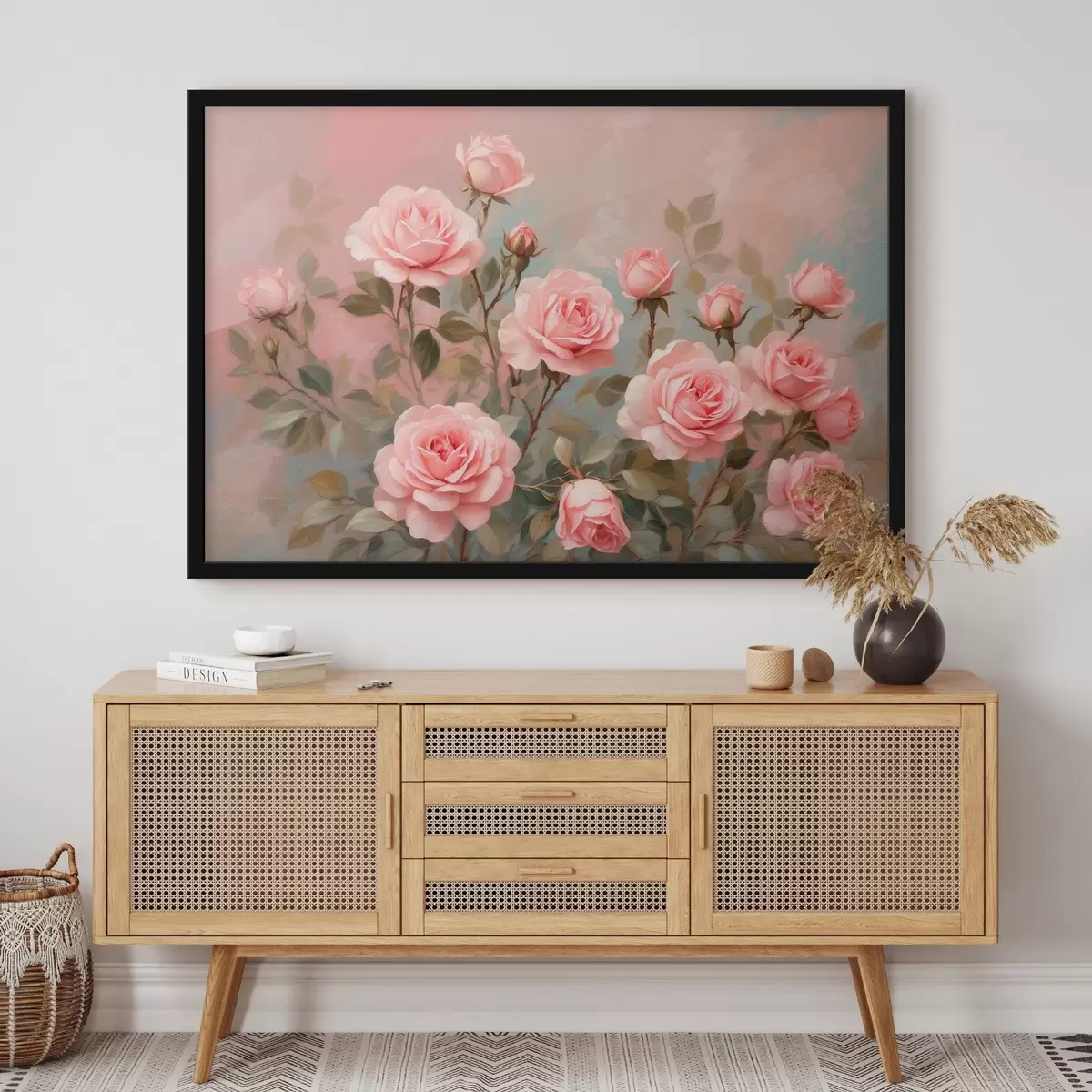 Plakatas Rožės neryškiame fone f43454