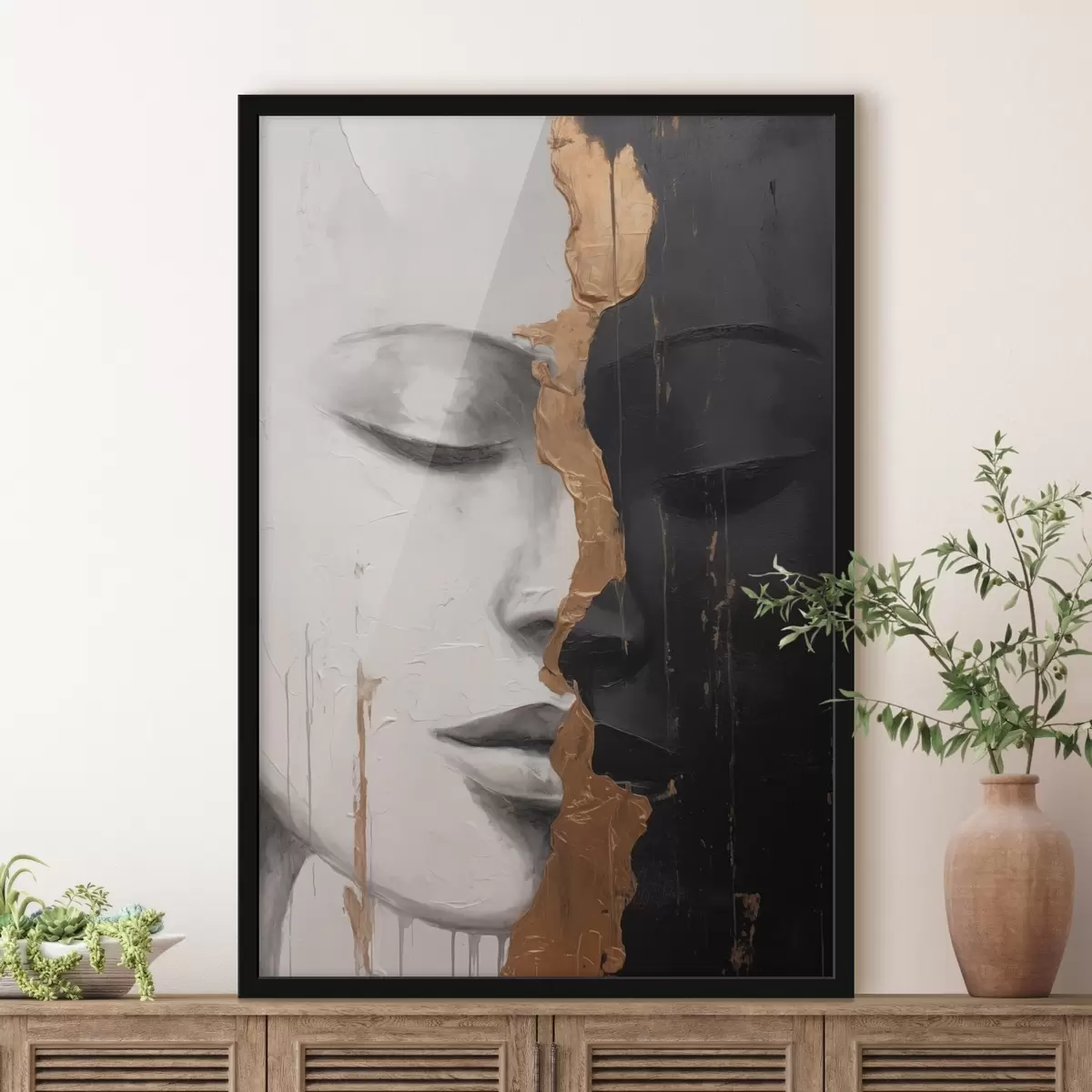 Plakatas Juodai balti veidai f43471