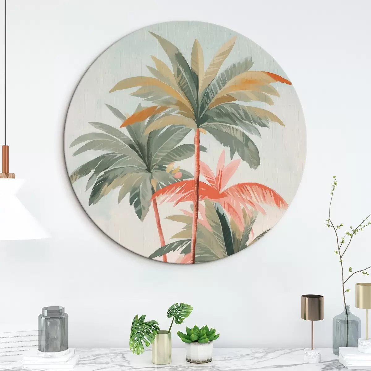 Apvalūs paveikslai Palmės r43955