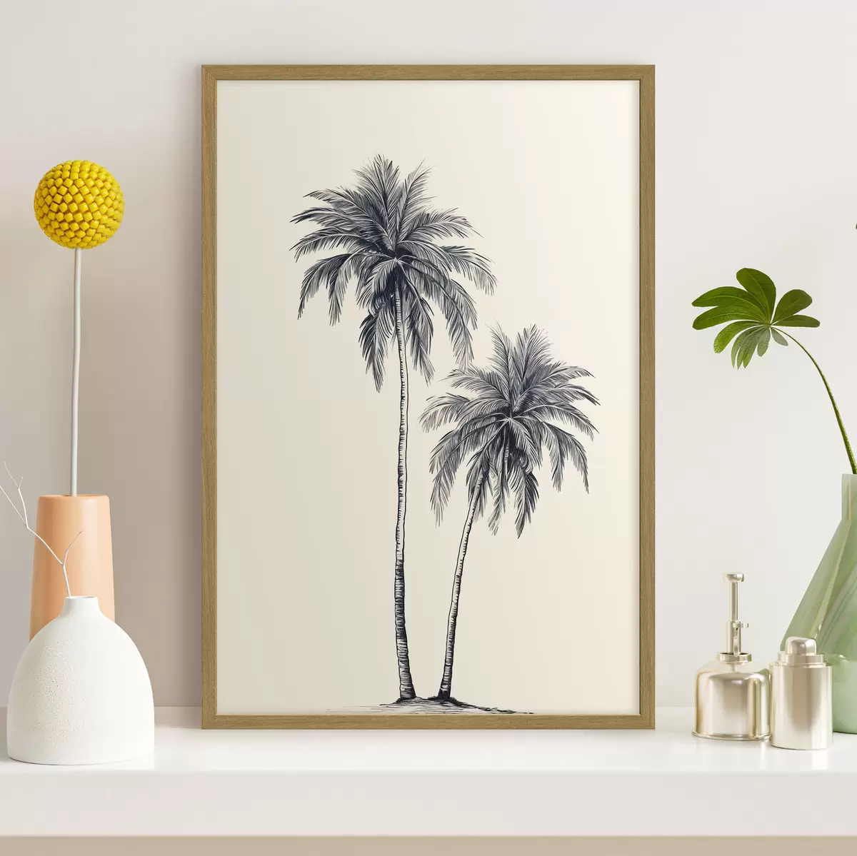 Plakatas Palmės minimalizmas f43956