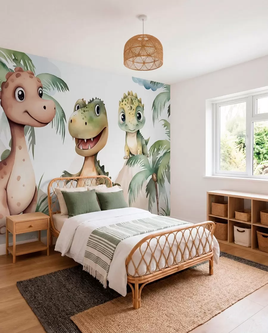 Fototapetai Trys maži dinozaurai w03675