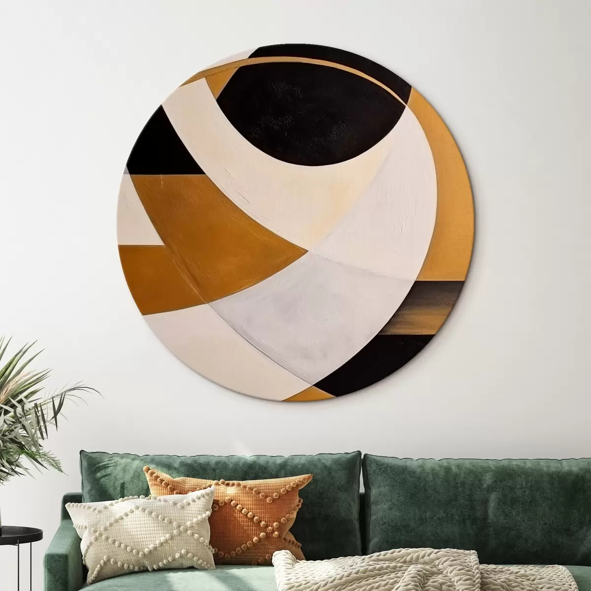 Apvalūs paveikslai Geometrinė abstrakcija r43978
