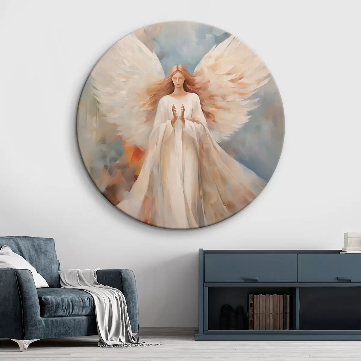 Apvalūs paveikslai Angelas r44040