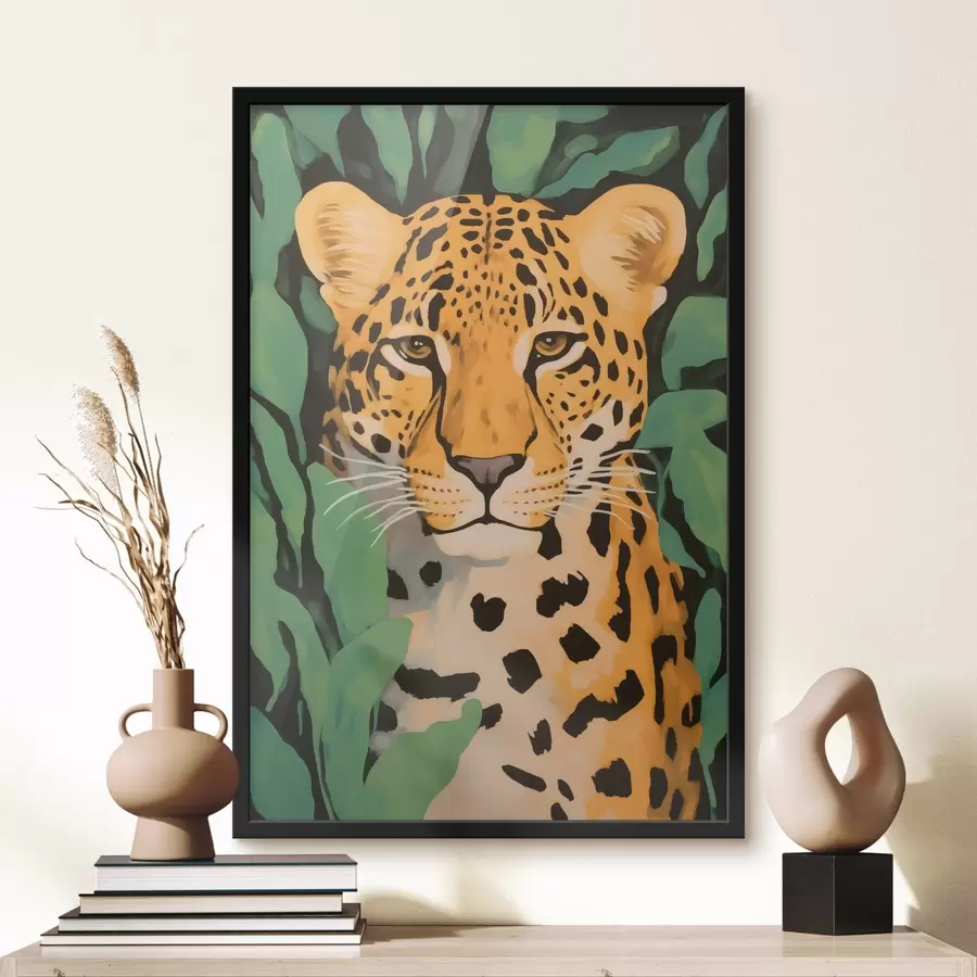 Fototapetai Leopardas lapijoje f44053