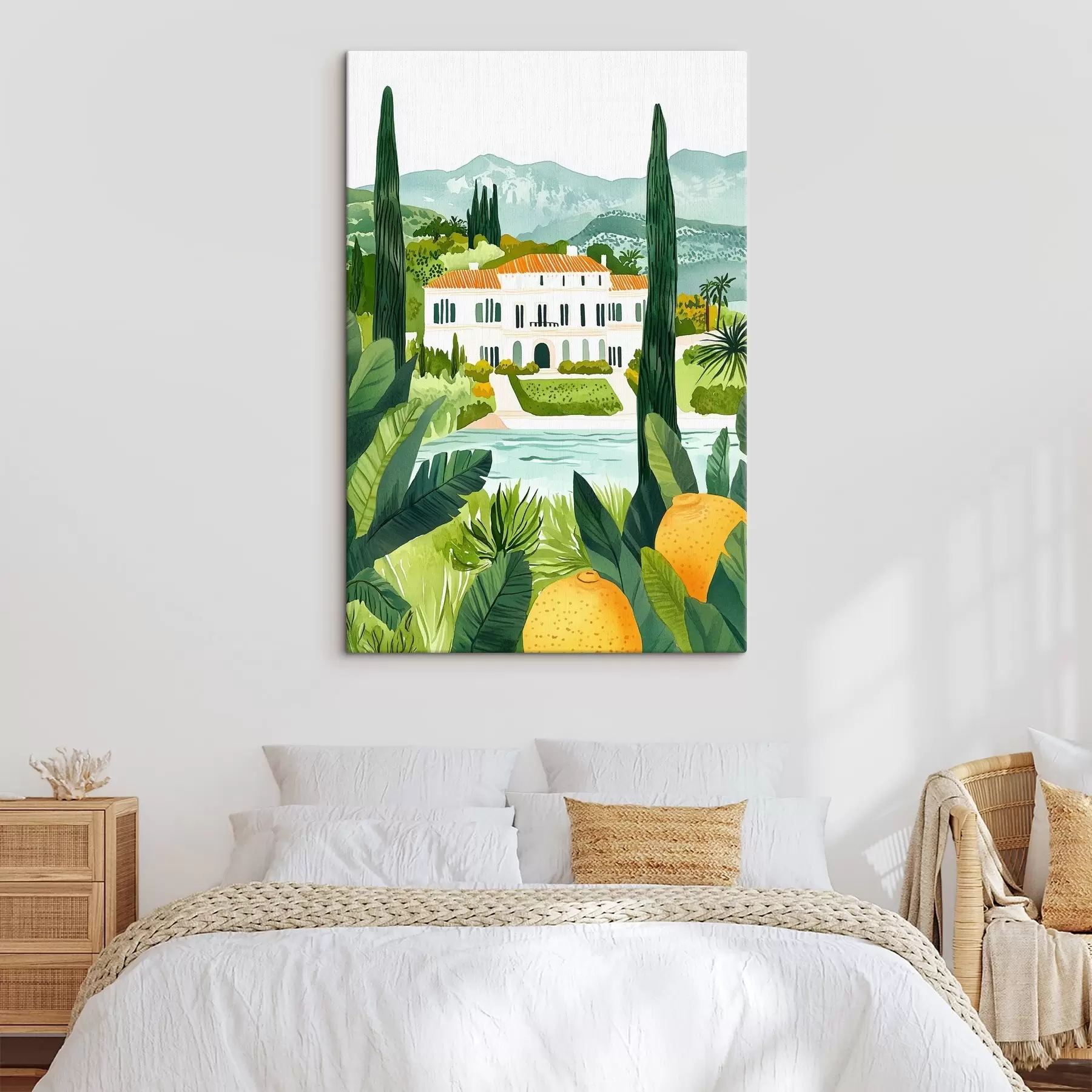 Paveikslėlis Ispanija, vasaros peizažai, citrinmedžiai, architektūrinis, atogrąžų s44026