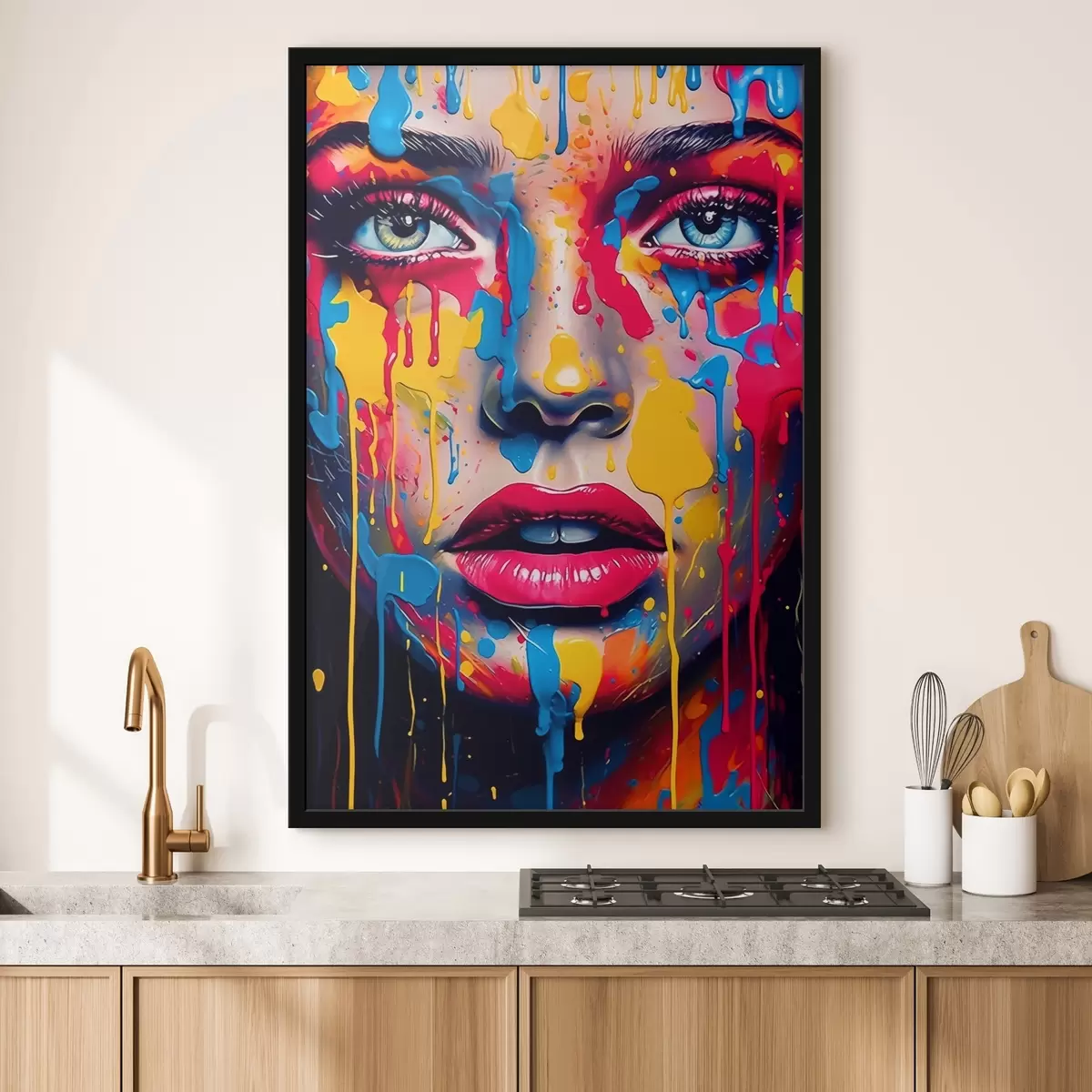 Plakatas Veidas dažytas f44104