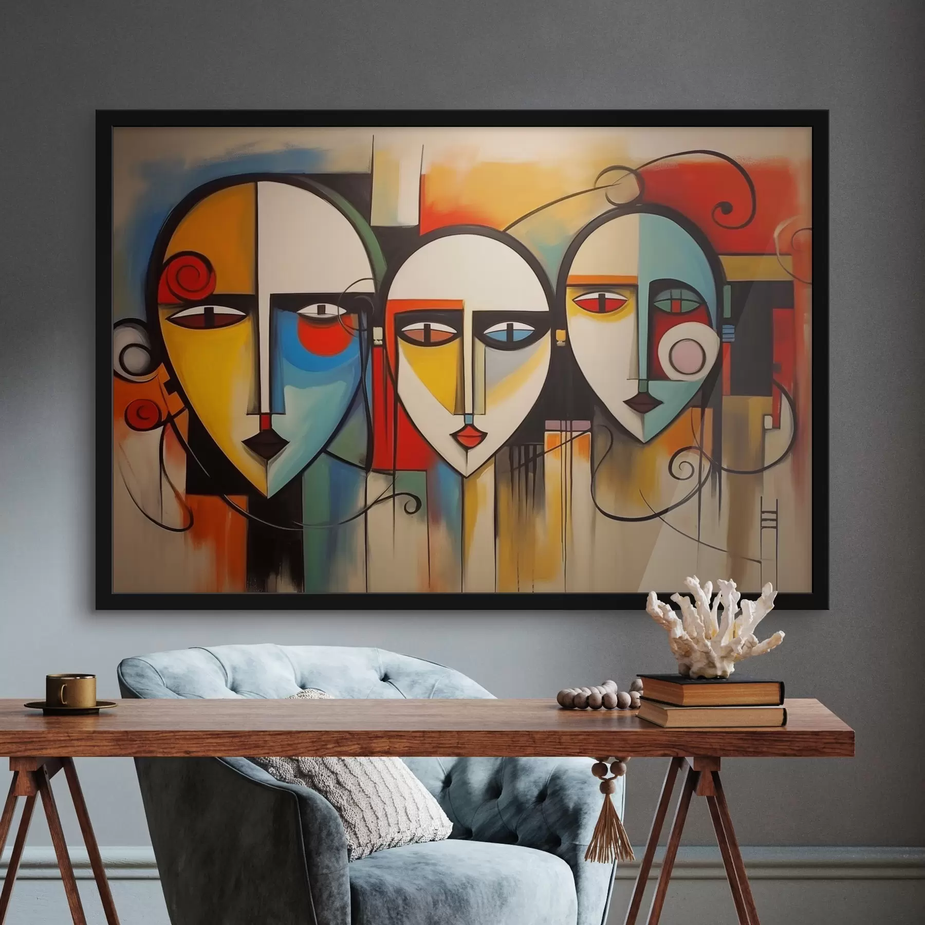 Fototapetai Abstraktūs veidai f44118