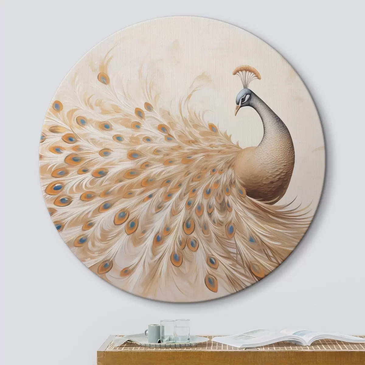 Apvalūs paveikslai Peacock r44139