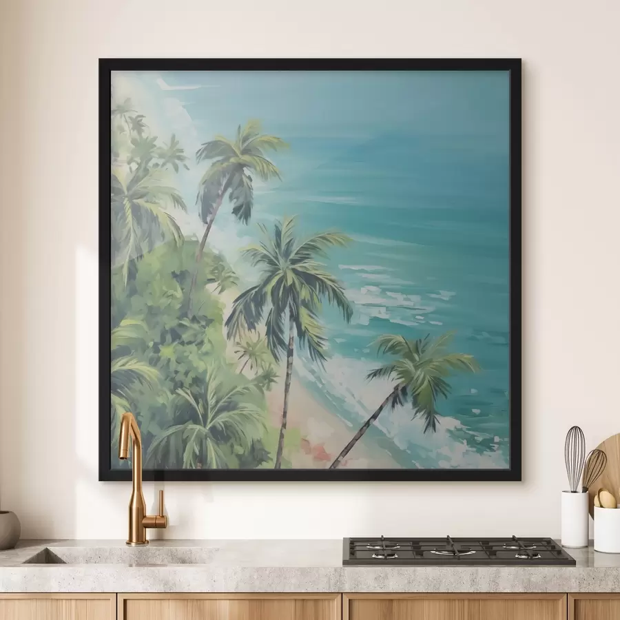 Fototapetai Palmės prie jūros f44126