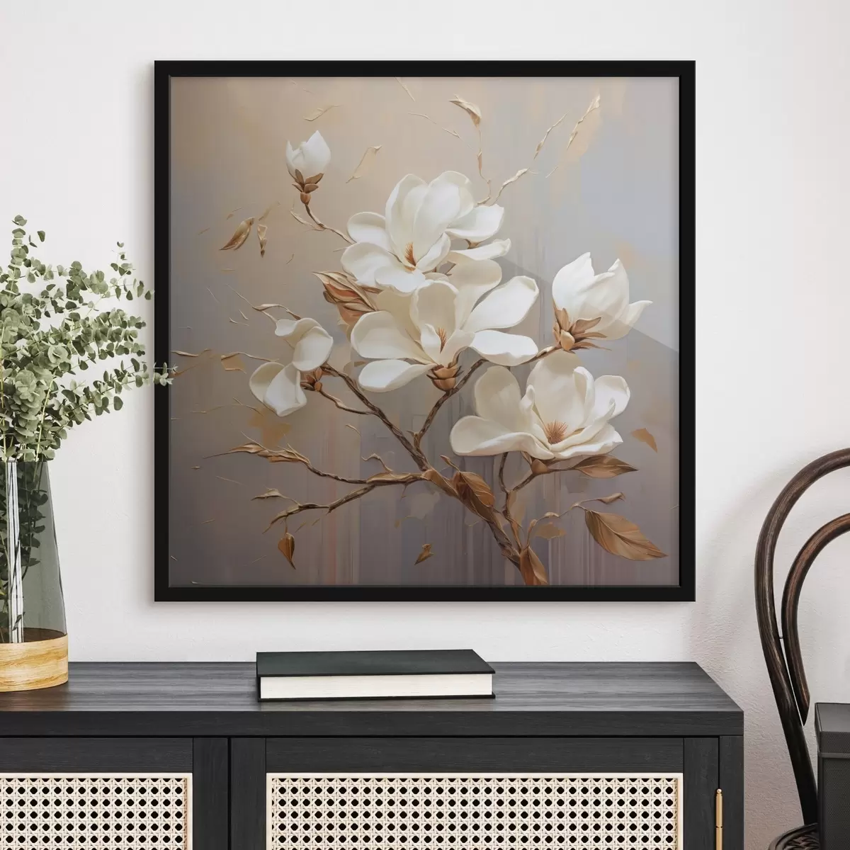 Plakatas Šiltų tonų magnolijos f43896