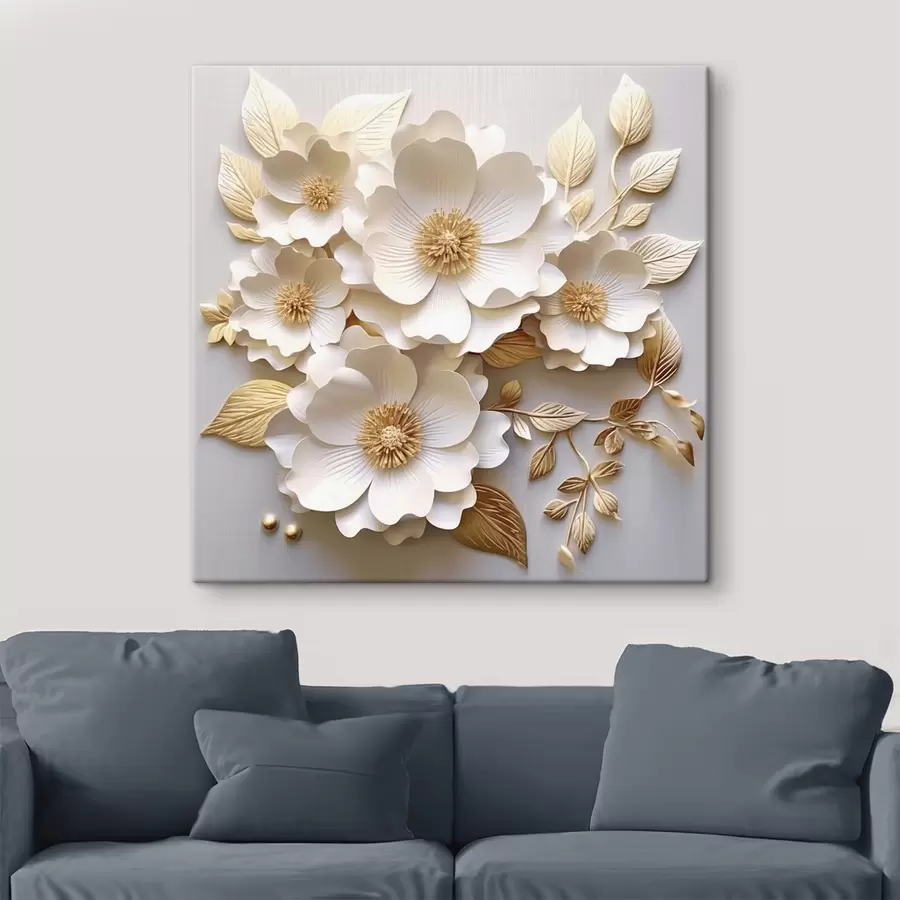 Paveikslėlis Šiltos laukinės gėlės minkštame fone s44041