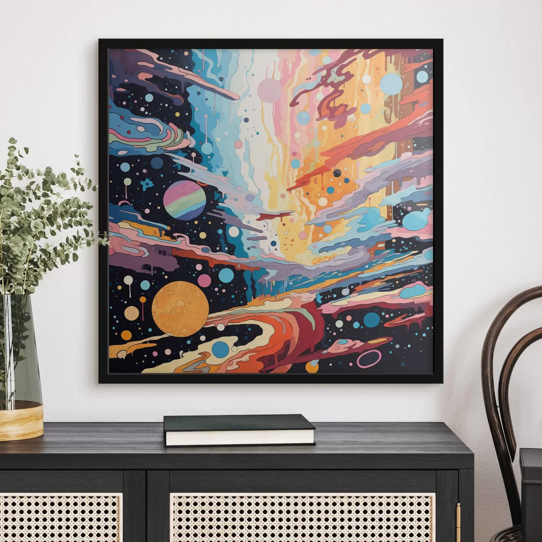 Fototapetai Abstrakčiosios tapybos stiliumi judanti visata f44238