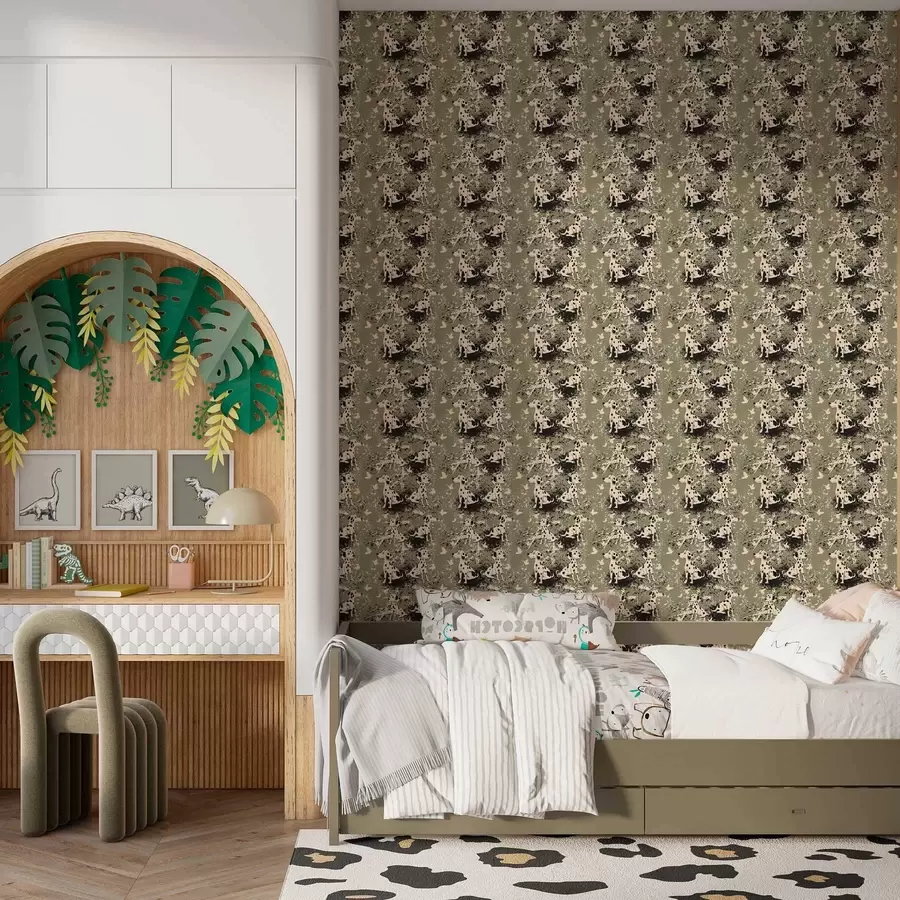 Fototapetai Dalmatinai alyvuogių fone a00122