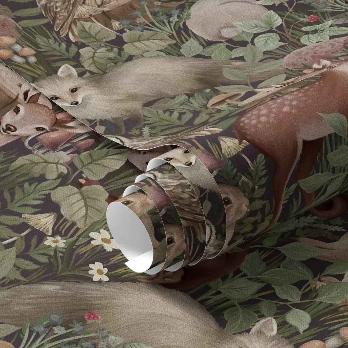 Tapetai Pasakų stiliaus miško gyvūnai a00156