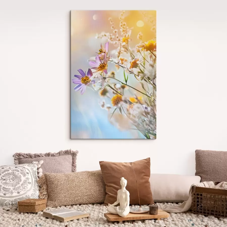 Paveikslėlis Laukinės gėlės šviesiame fone s44314