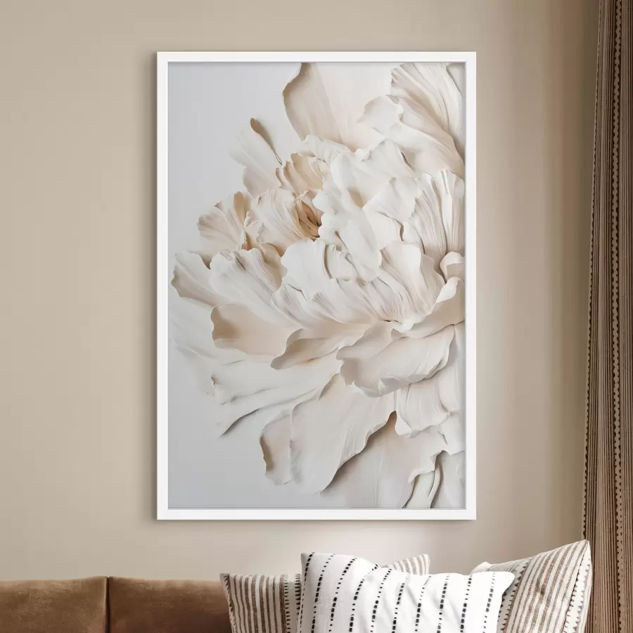 Fototapetai Didelė smėlio spalvos gėlė f44316