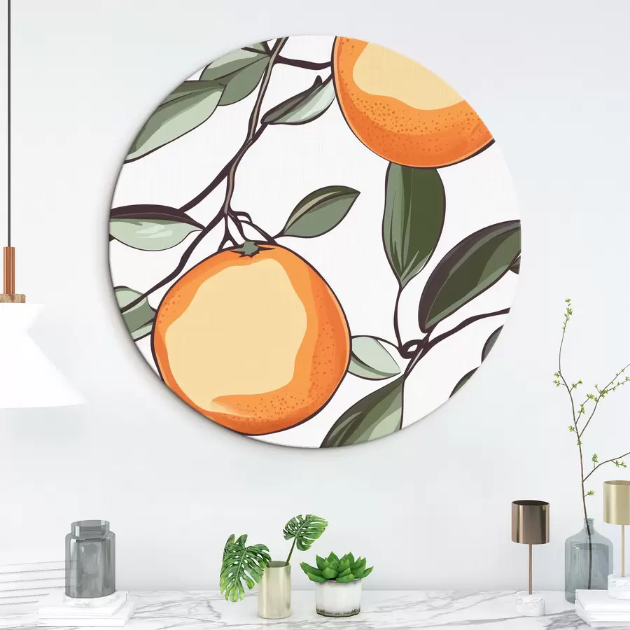 Paveikslėlis Dažyti apelsinai ant šakos r44319