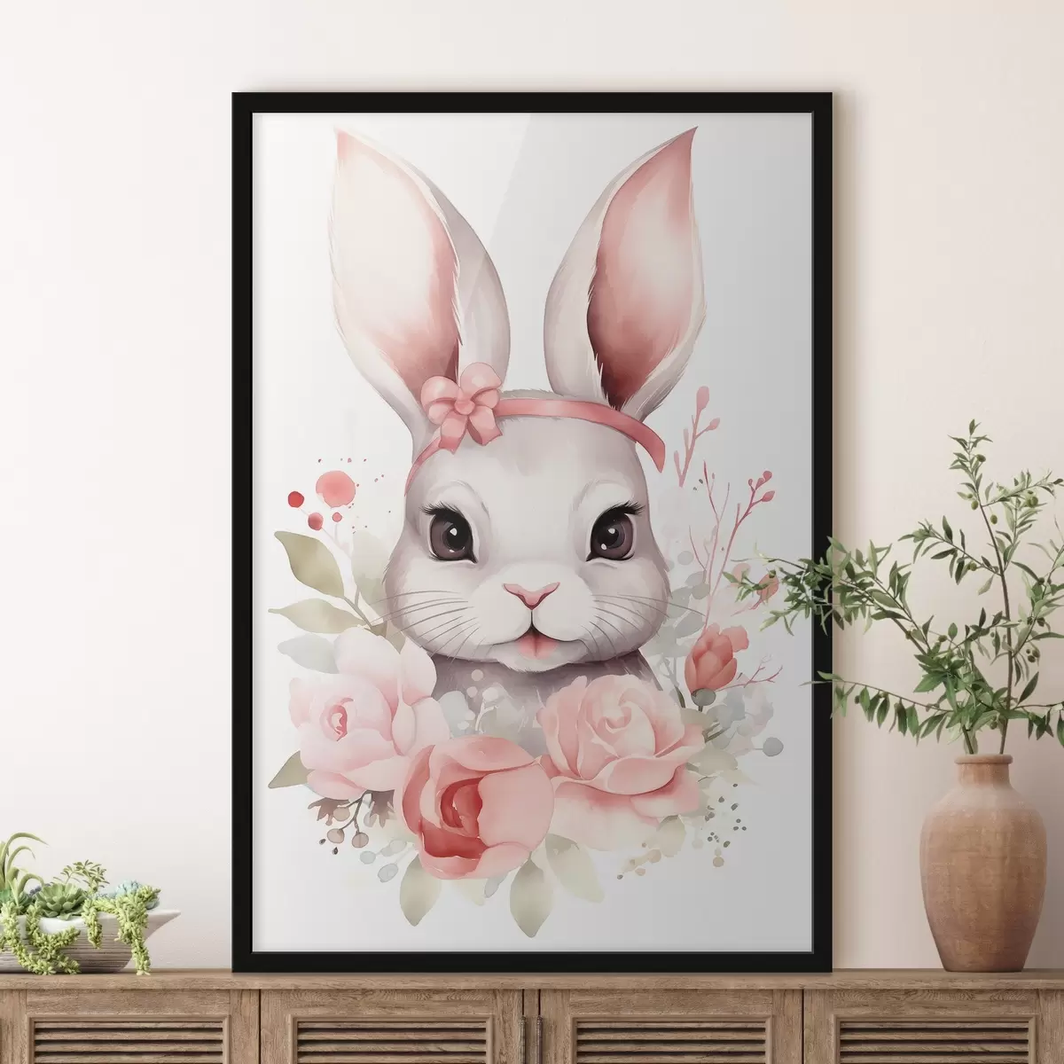 Plakatas Akvarelinis kiškis f44387
