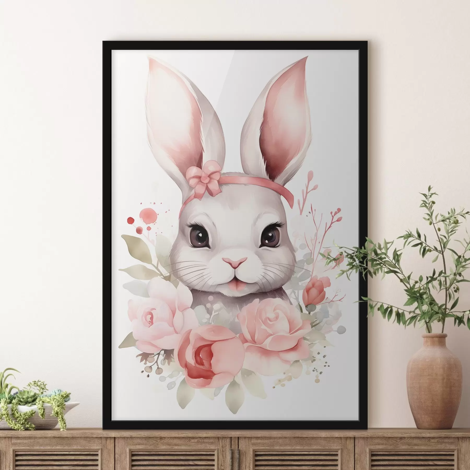Fototapetai Akvarelinis kiškis f44387